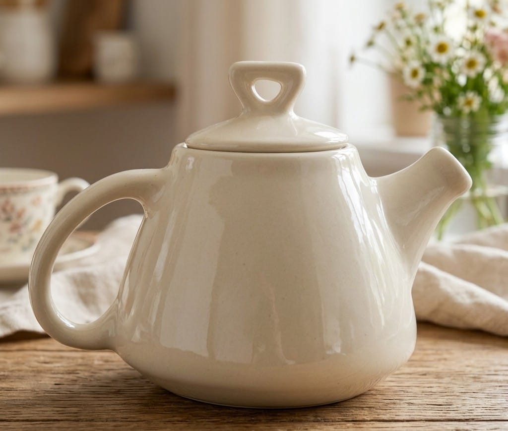 Handmade Ceramic Teapot with Kettle Spout - 1000ml
