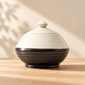 large ribbed 2.2 kg jar with lid, ribbed design