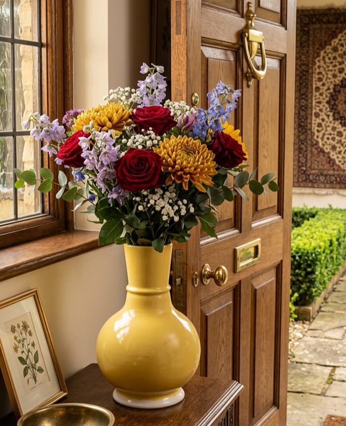 Minimalist Ceramic Flower Vase 12 inch