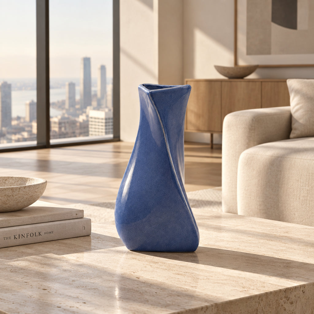 Twisted Ceramic Flower Bud Vase (14.5 cm)