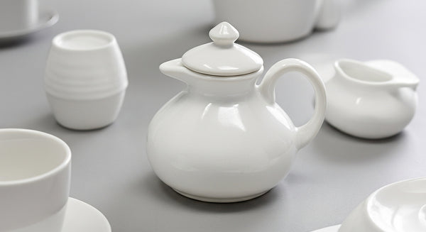 Round Ceramic Oil Pourer MIlk Jug 350ml