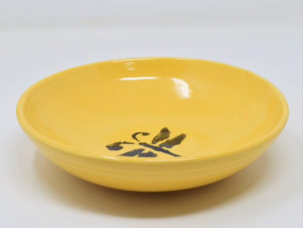 shallow pasta yellow bowl