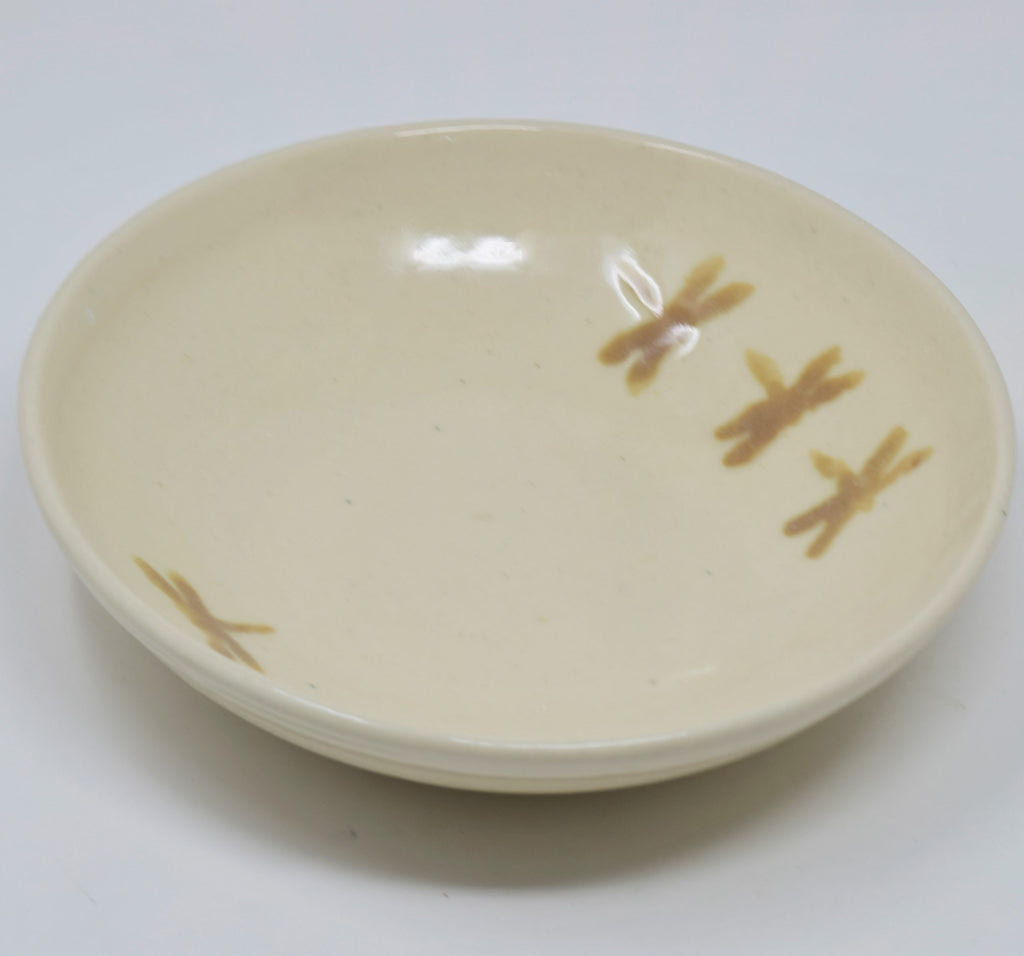 white shallow pasta bowl