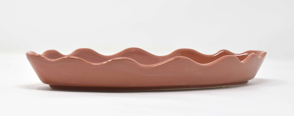 large serving tray pink