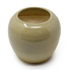 Ribbed Globe Ceramic Planter Pot (4 x 5 Inch)