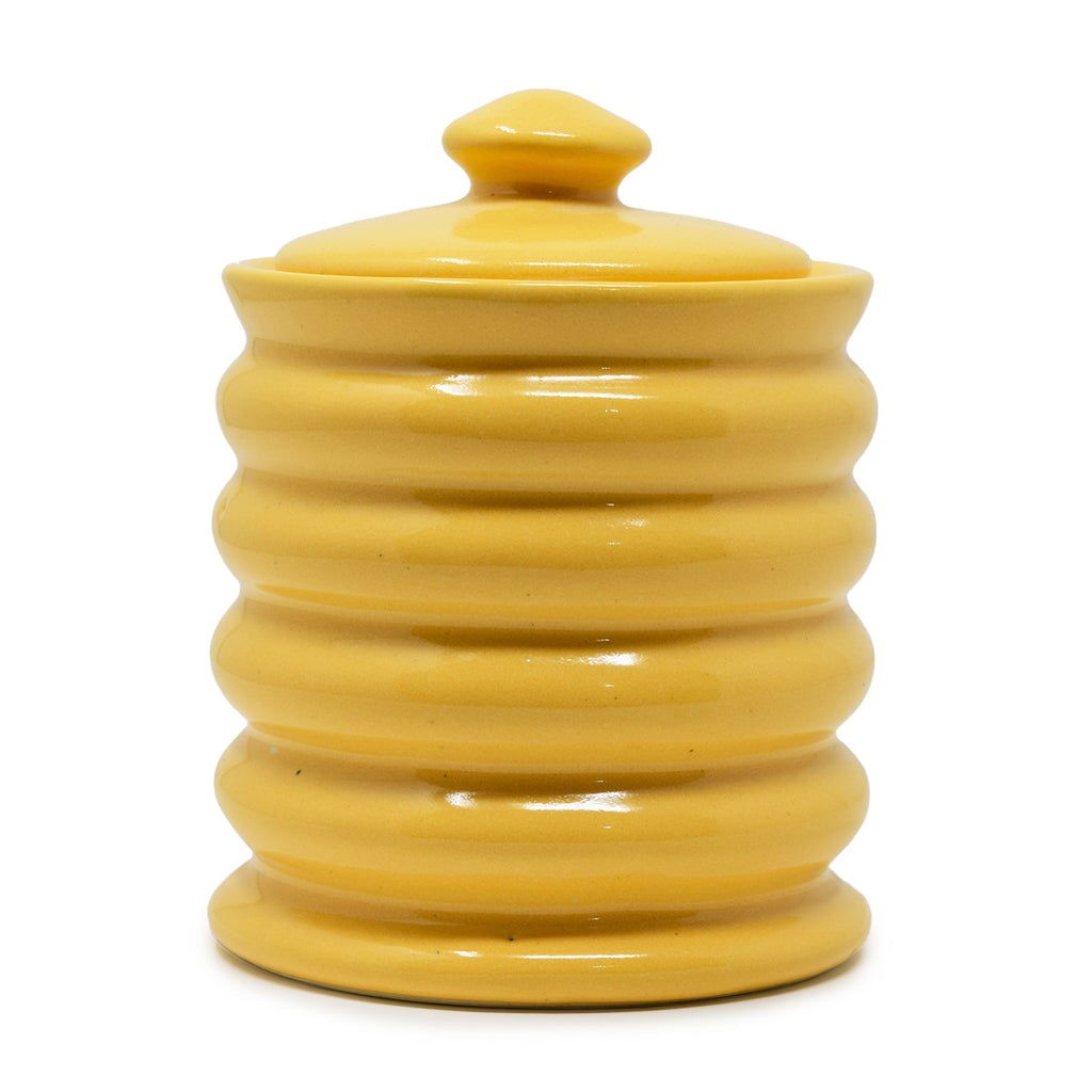 625ml Ribbed Ceramic Jar with Lid