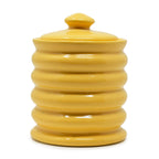 625ml Ribbed Ceramic Jar with Lid