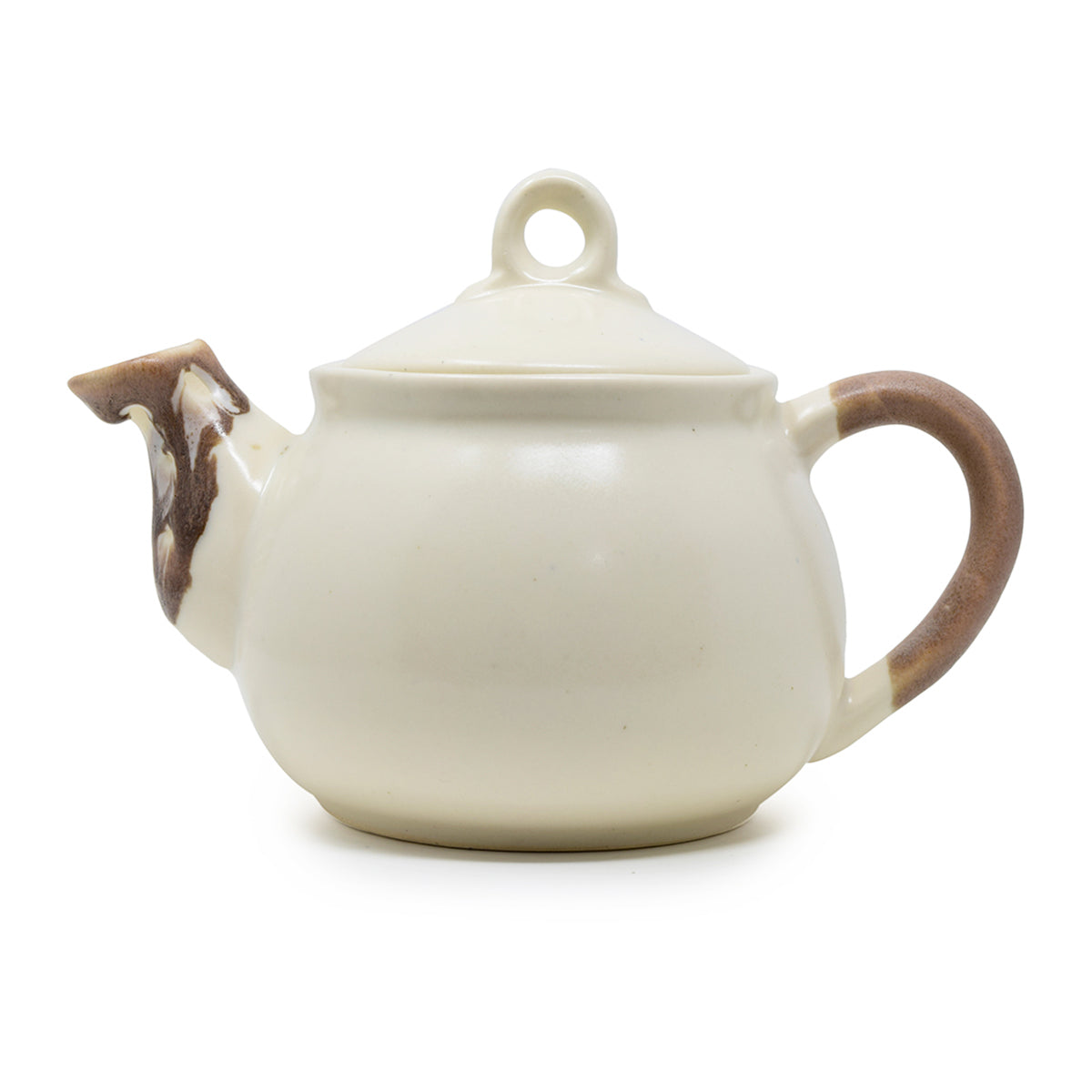 Ceramic Spouted Coffee Tea Brewing Pot or Serving Teapot
