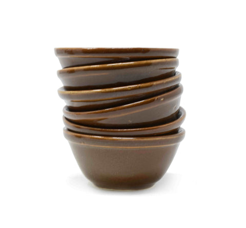 coffee brown mini bowl 125ml