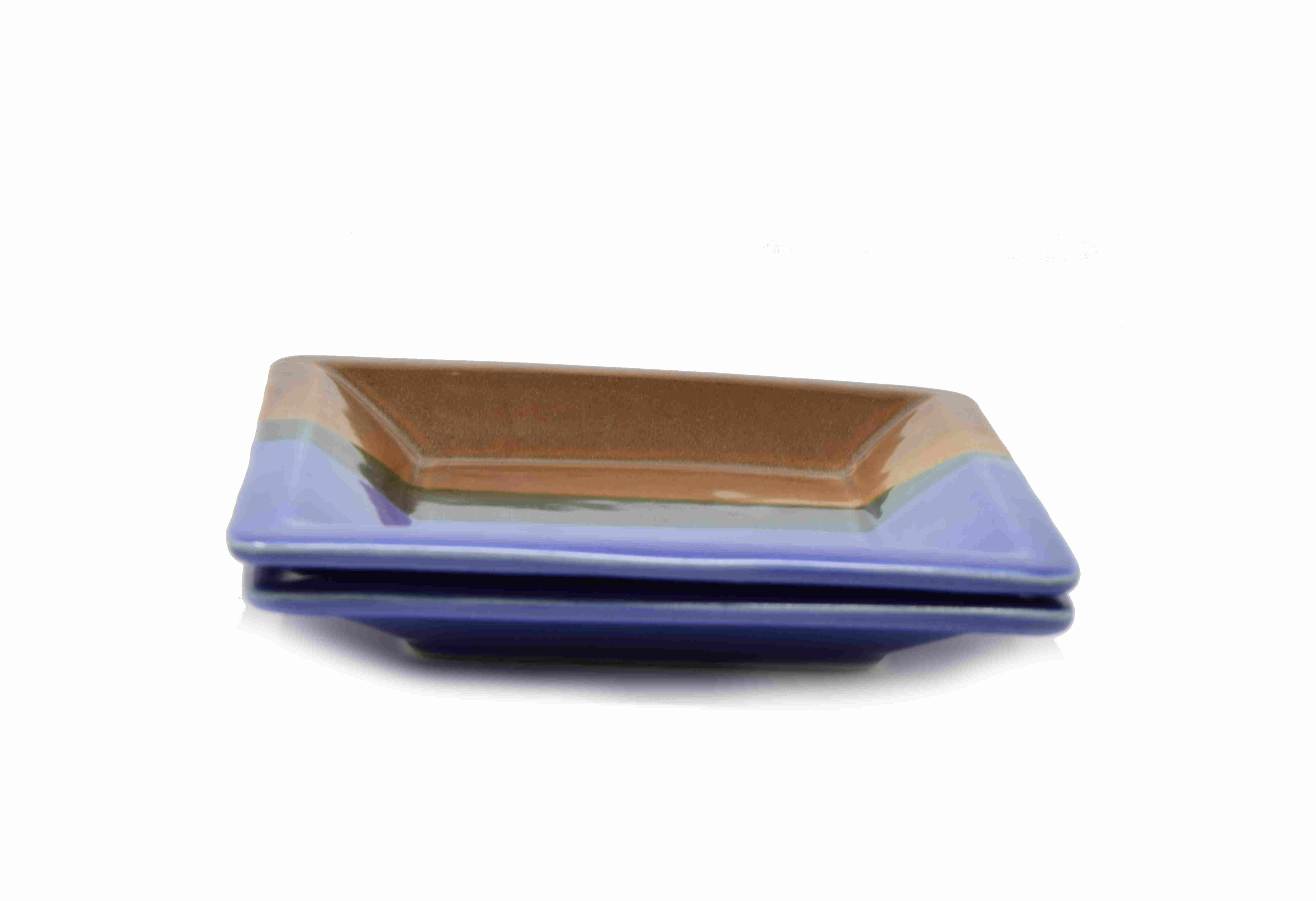 Ceramic Square Serving Tray (6.5x1") - Olive or Sea Green