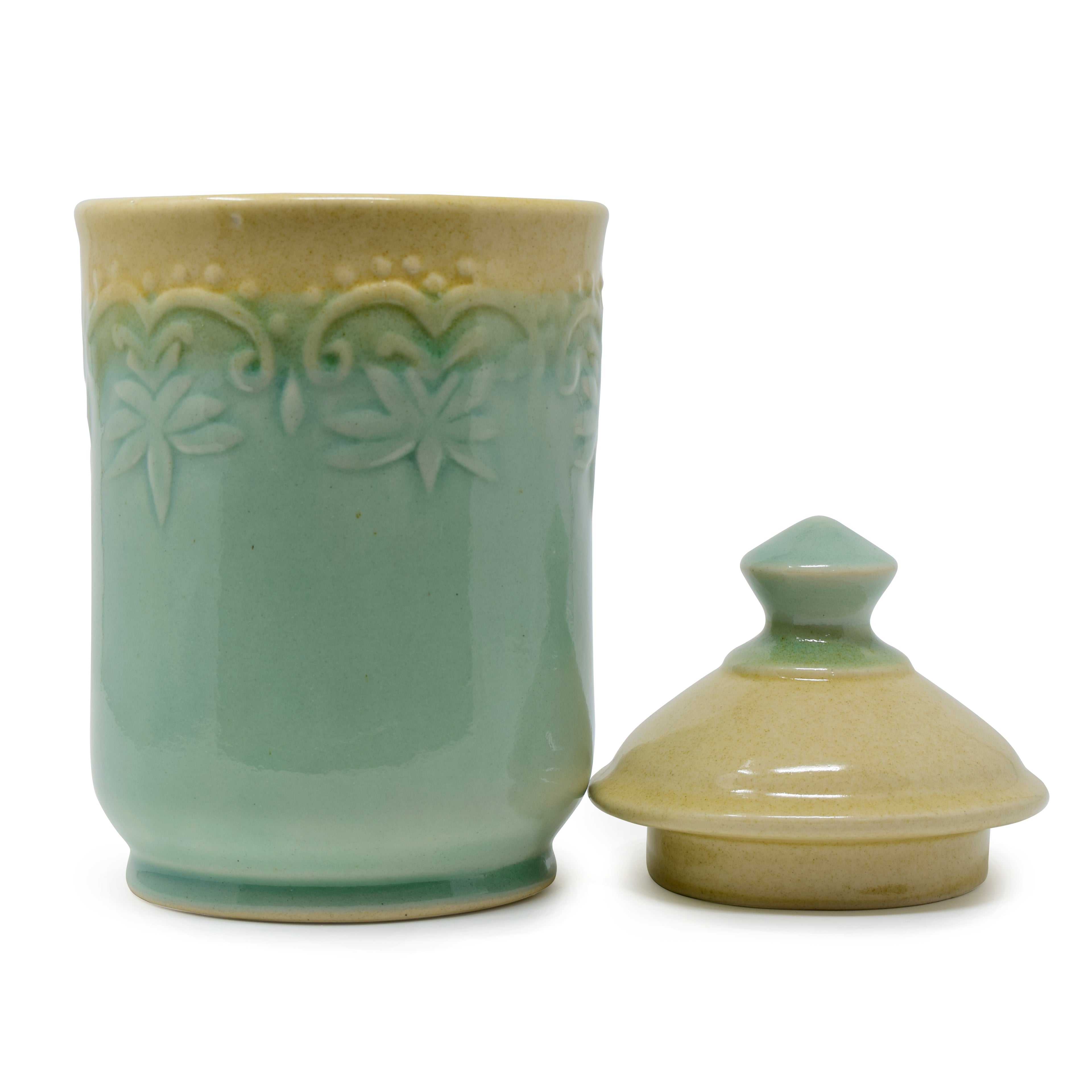 1200 ml Ceramic Jar with Lid