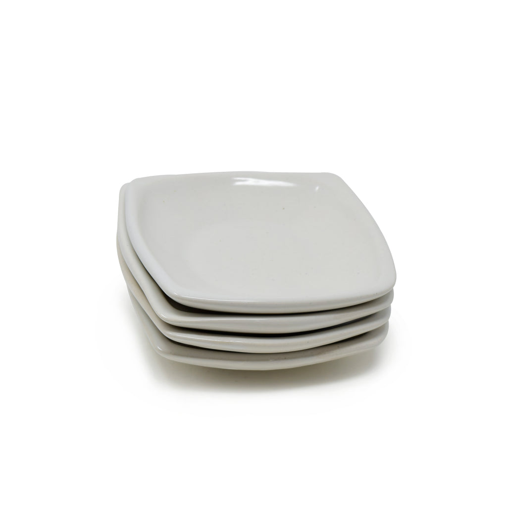 Set of 4 Trays Saucer Plates 4.5 inches