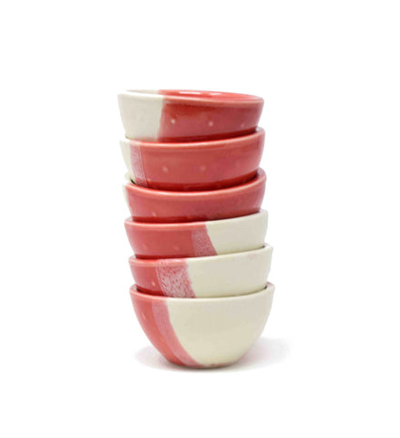 red white measuring bowls mini