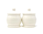White Sugar Pot Pickle Jar Set