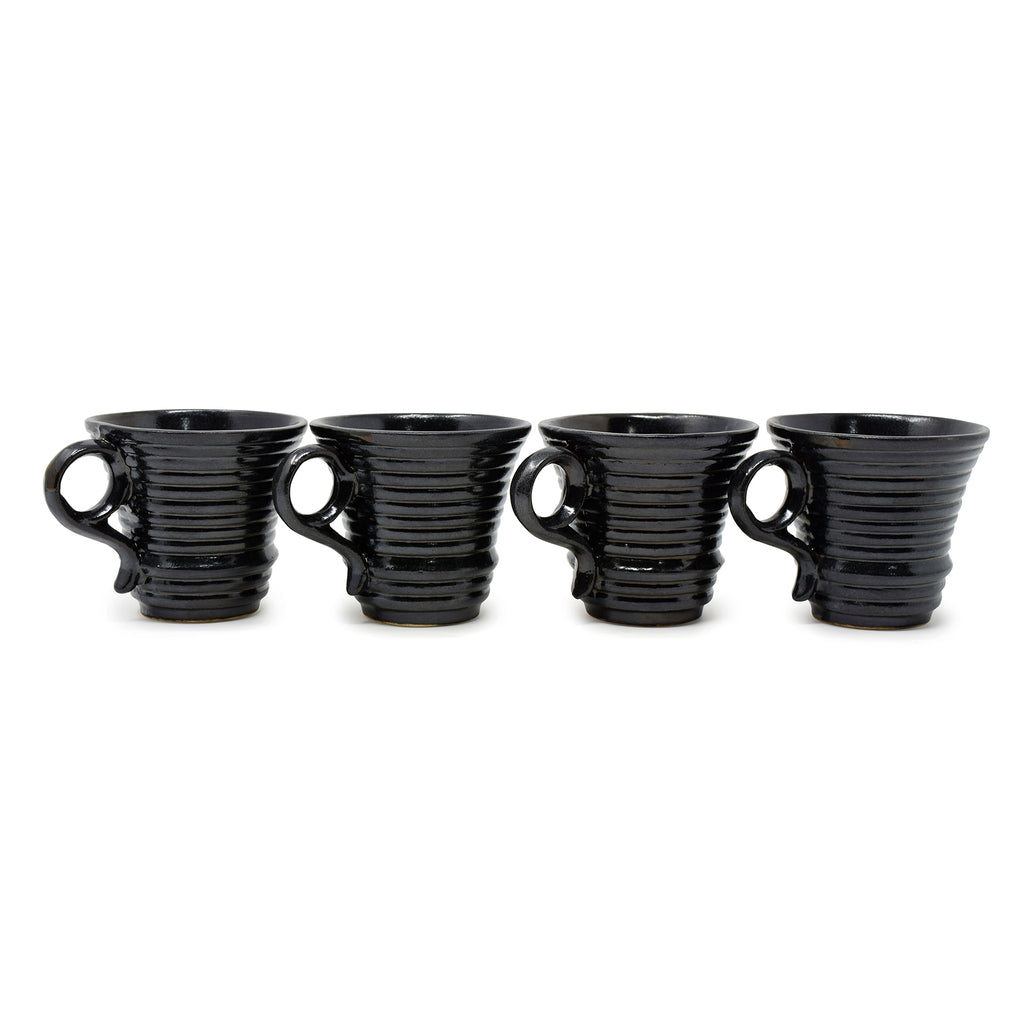 Grooved Expresso Coffee Cups 100-125ml