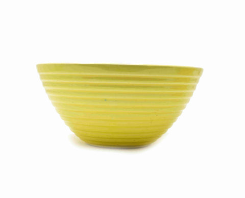 yellow mixing bowl pottery ceramic stoneware