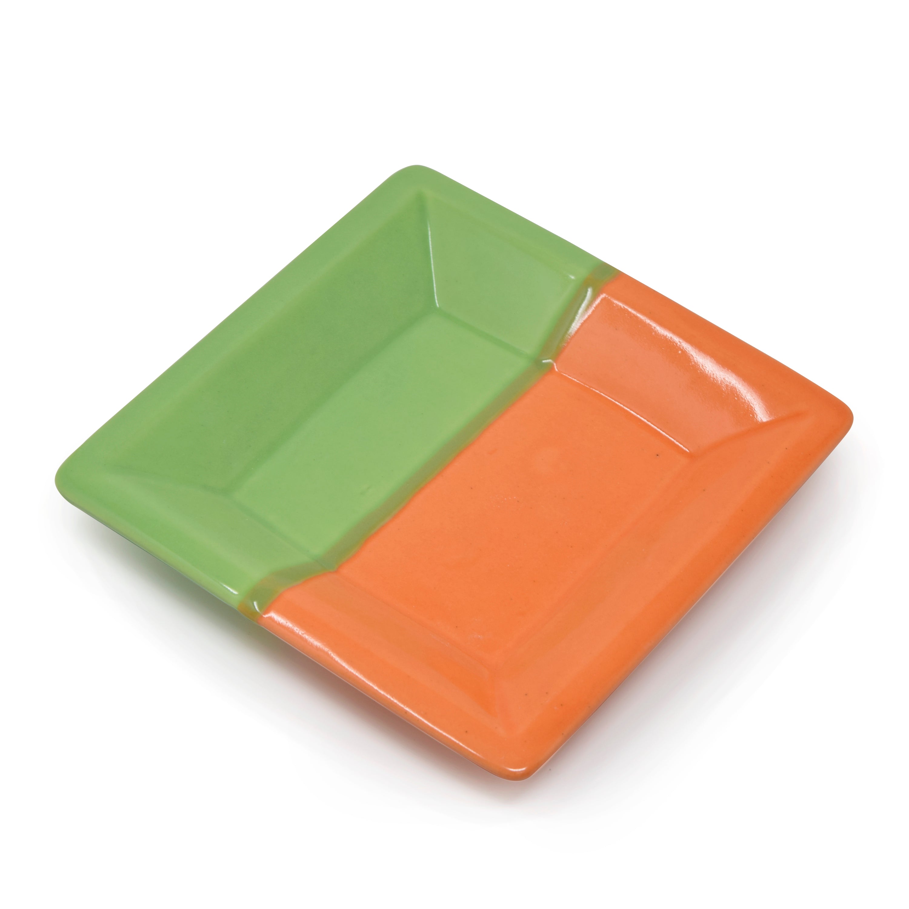 Ceramic Square Serving Tray (6.5x1") - Olive or Sea Green
