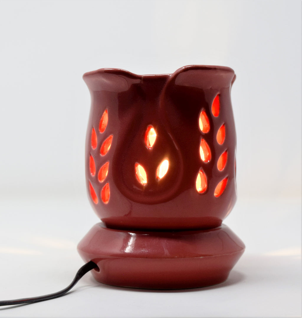 pink red ceramic aroma incense diffuser