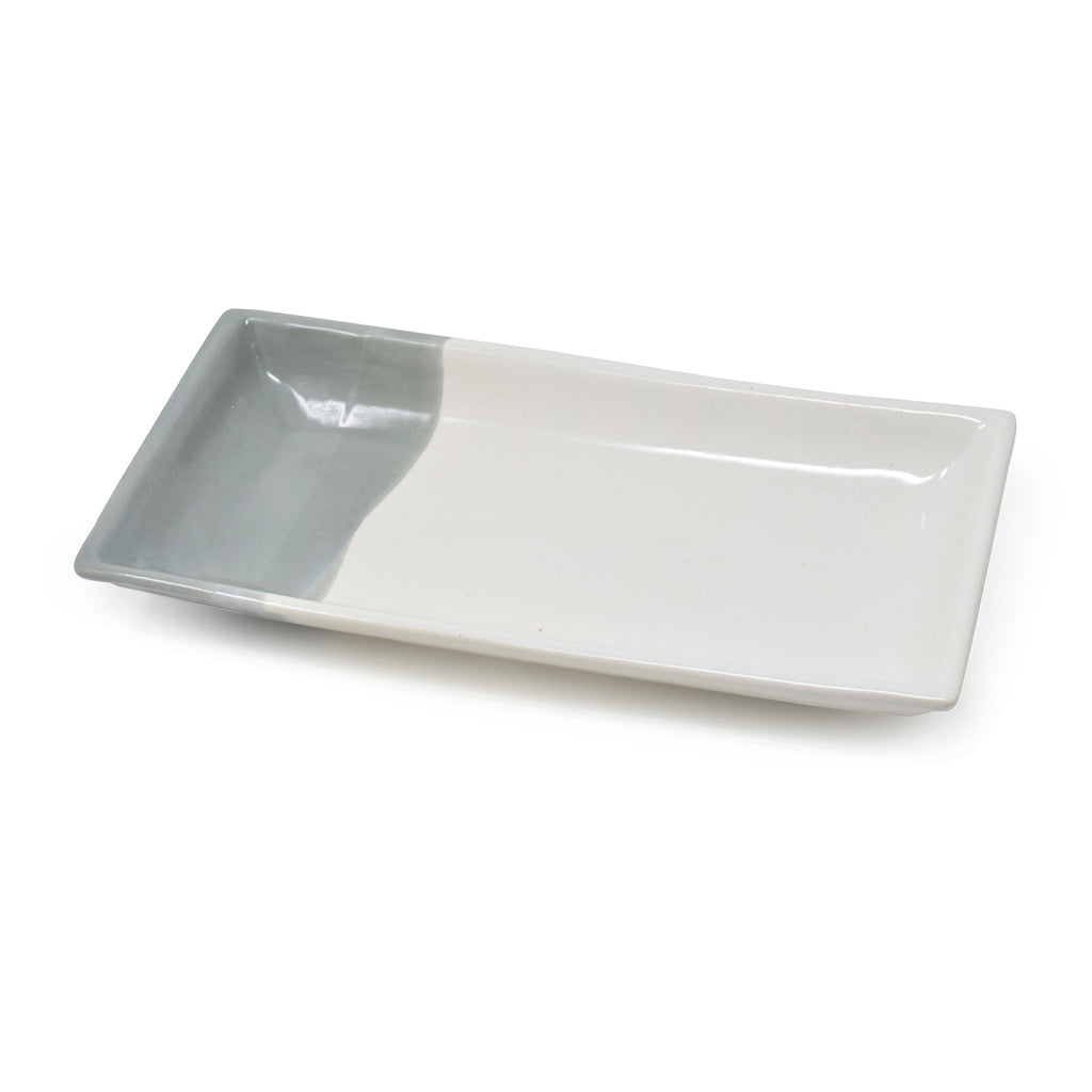 Ceramic Riser Tray Rectangle Rectangular Ceramic Tray 12 inch – The Himalayan Goods Company