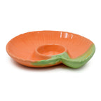 Handcrafted Ceramic Chip and Dip Platter - Coastal Seashell Design for Stylish Entertaining