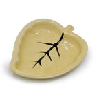 Leaf Shape Ceramic Tray, 6-inches