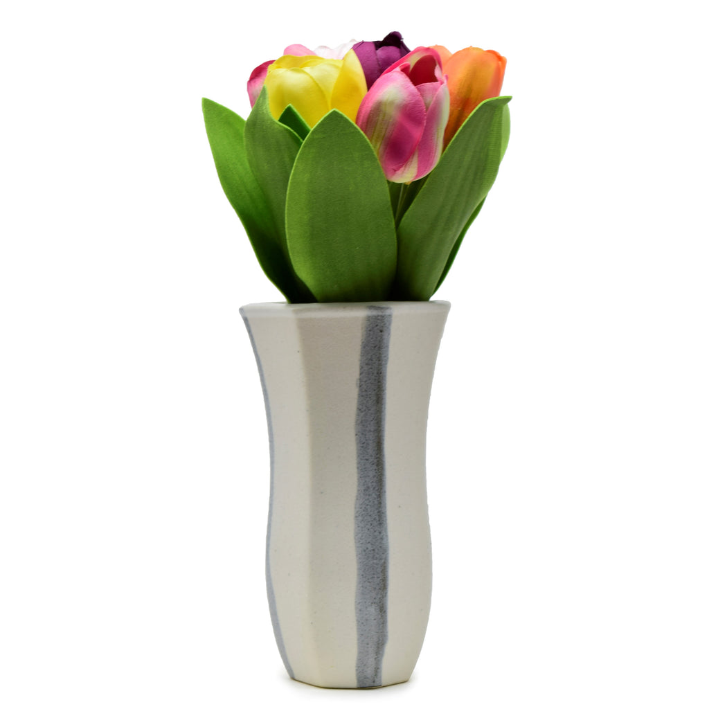 Octagon Vase 7 inch
