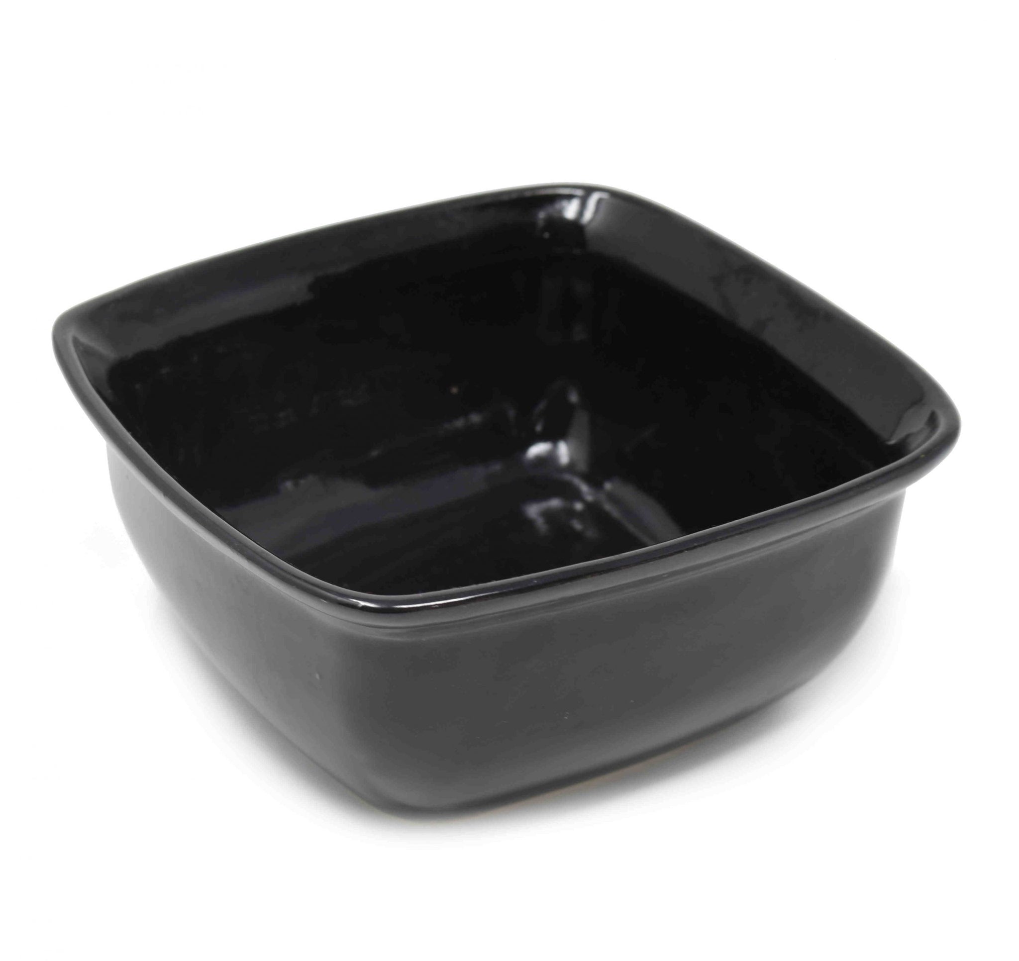 black sqaure bowl