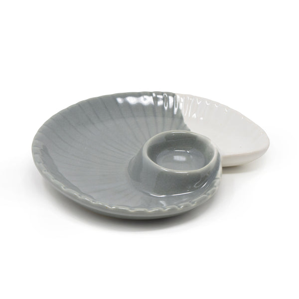 Shell Shape Chip and Dip Serve Platter