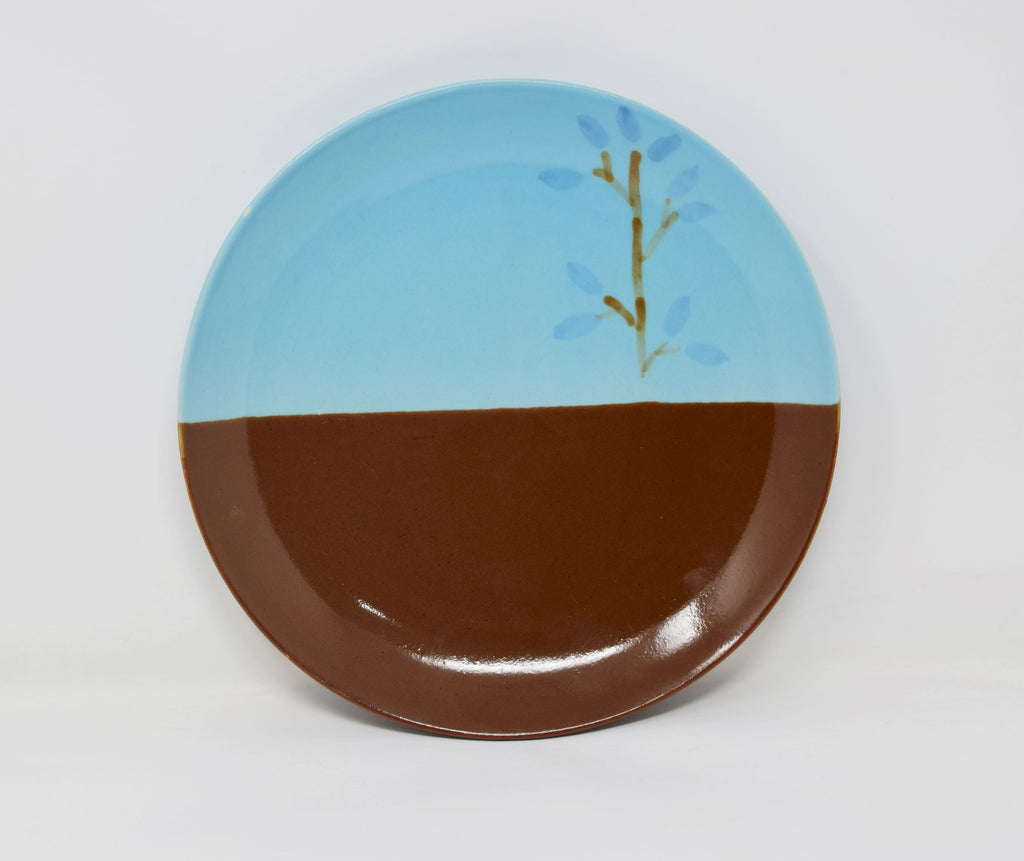 desginer pottery dinner plate 10 inch