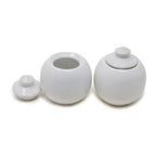Set of 2 Ceramic Mini Small Jars or Pots 125 ml