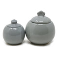 Set of Round Ceramic Pot or Jar