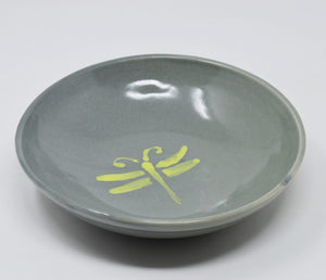 light grey shallow pot pourri bowl