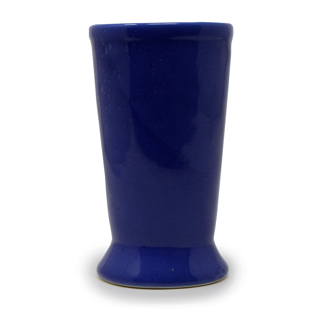 Handcrafted Pedestal-Base Ceramic Flower Vase & Tabletop Decor