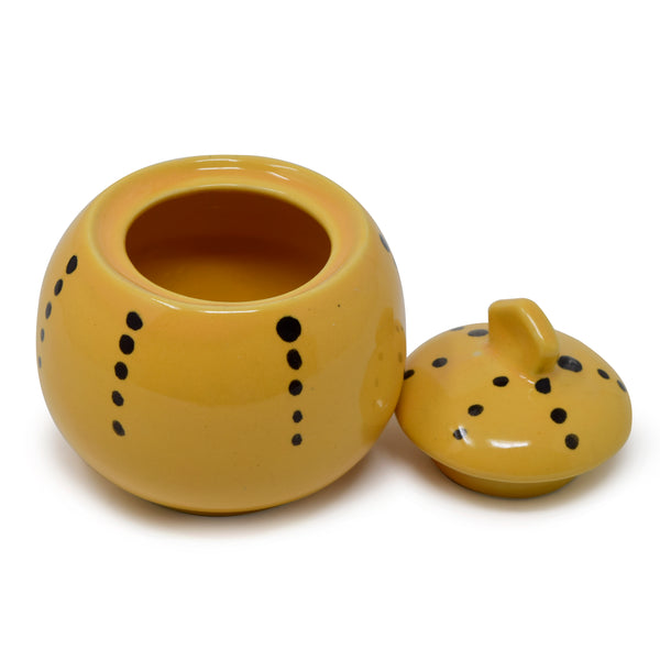 Set of Round Ceramic Pot or Jar
