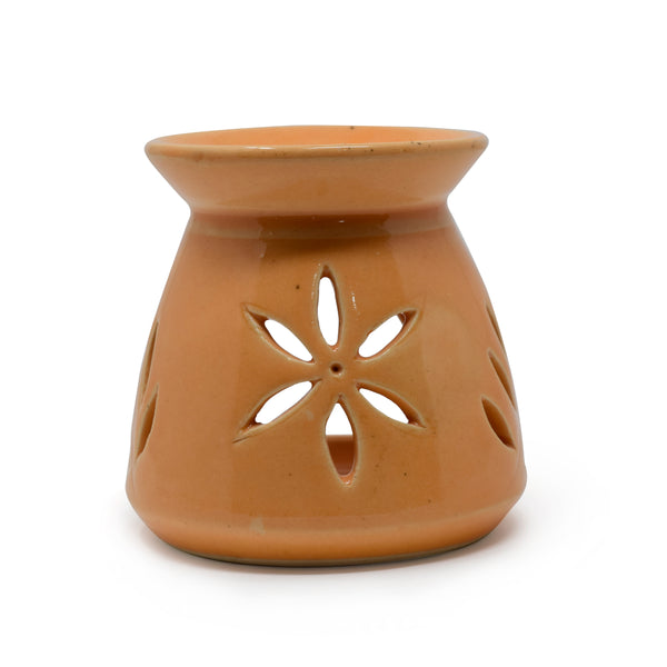 Clay Ceramic Tea Light Oil Burner or Aroma Diffuser