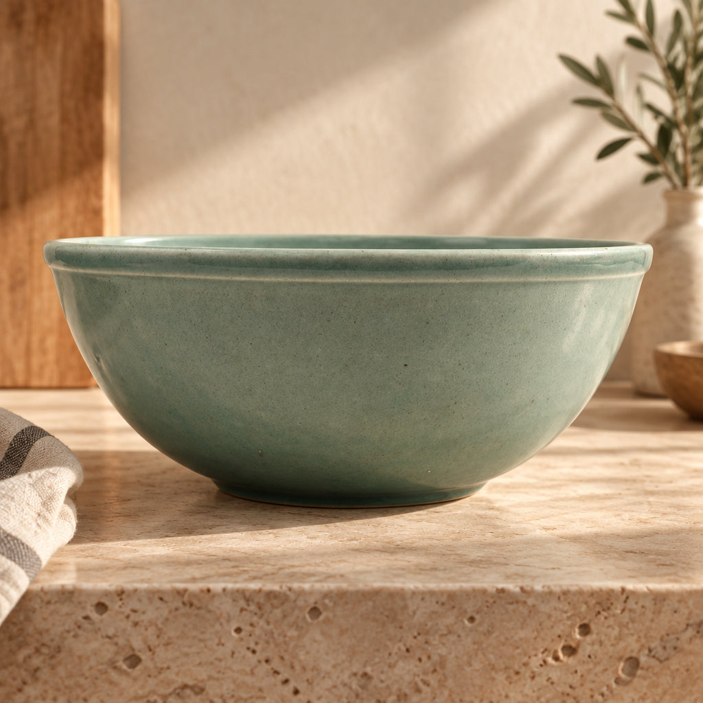 large 1200 ml 1.2 litre bowl green